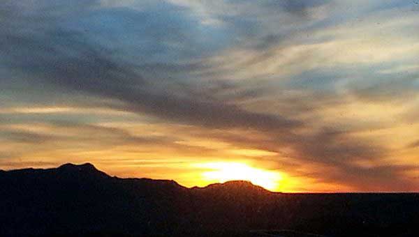 Watching The Sunset at El Paso Scenic Overlook