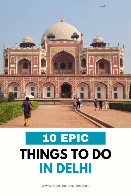 10 Epic Things To Do In New Delhi India In Just 1 Day Humayun'S Tomb With A Dome And A Group Of People Walking In Front Of It