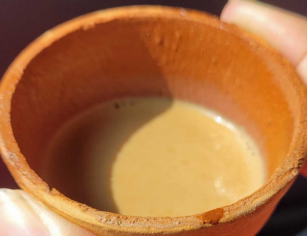 Visiting The Taj Mahal From Delhi: Day Trip Guide &Amp; Tickets (2026) Roadside Chai Tea Tasting On A Clay Cup On The Way To Agra