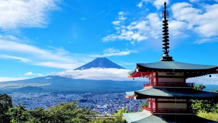 Where To Go In Japan For 4 Days | Perfect Tokyo 4 Day Itinerary Fuji Churieto Pagoda