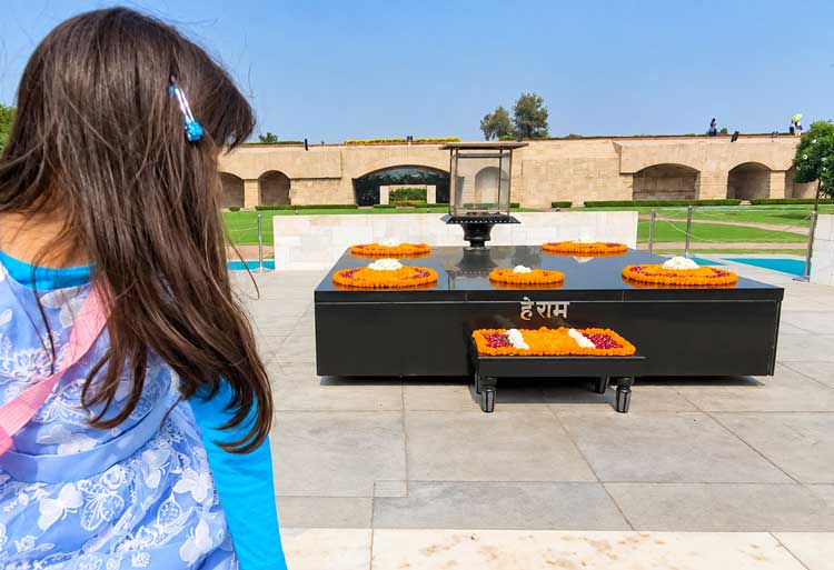 Things To Do In New Delhi In One Day: Our Itinerary Black Marble Platform At The Raj Ghat Memorial In Delhi