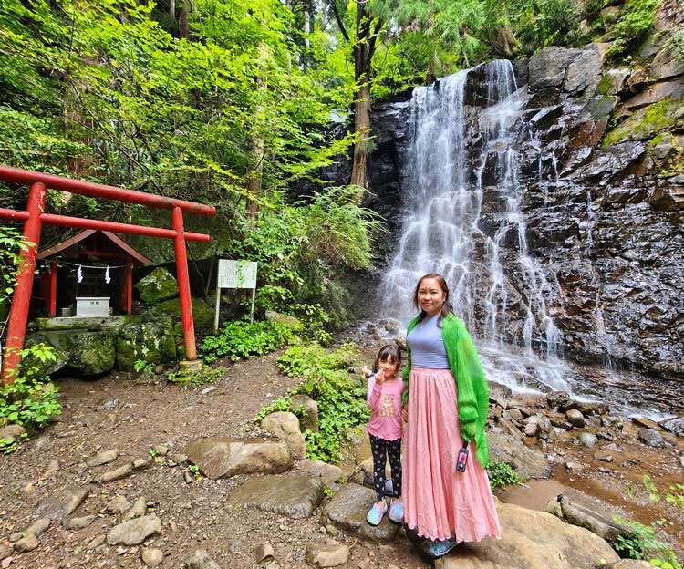 Haha-No-Shirataki Waterfall Near Mount Fuji Japan