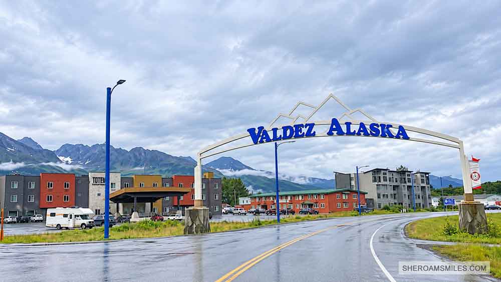Valdez Alaska Surrounded By Mountains