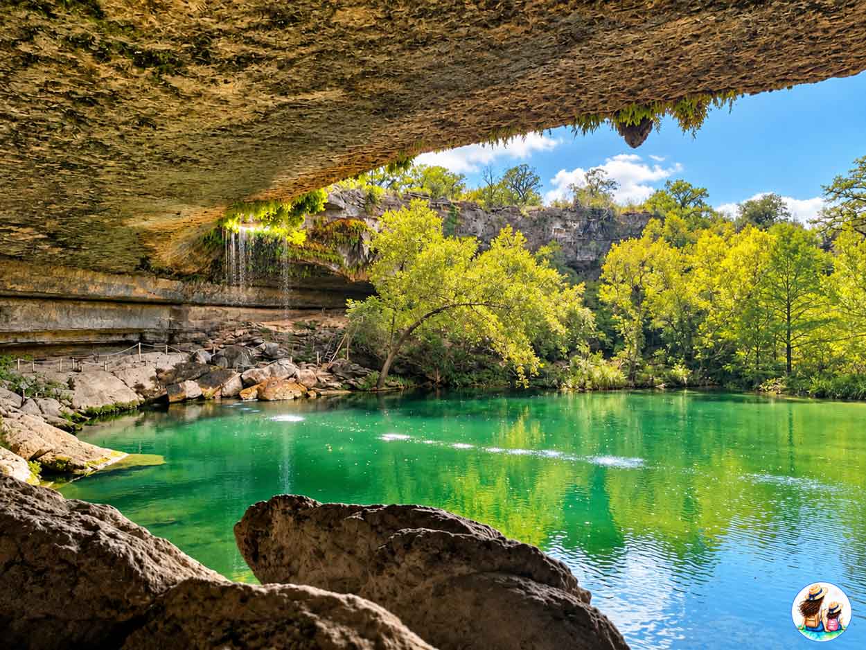 Hamilton Pool Preserve Reservations: Fees, Swimming Rules And What To Expect Waterfall Spilling Over The Limestone Grotto Into The Green Pool At Hamilton Pool Preserve In Texas