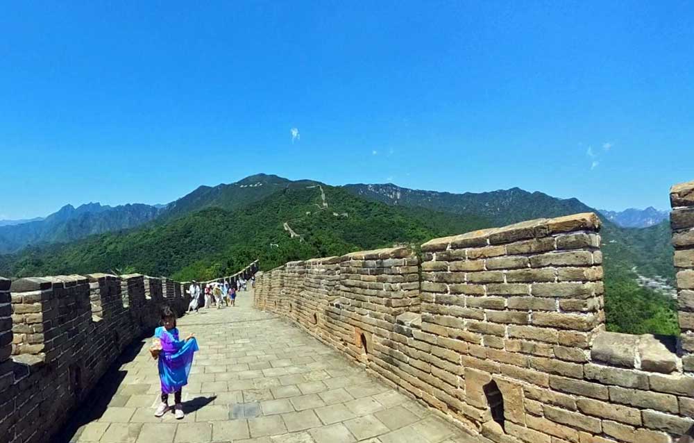 5 Day Beijing Itinerary With Kids: A Practical First-Time Guide Girl Dress At Great Wall Of China In Mutianyu