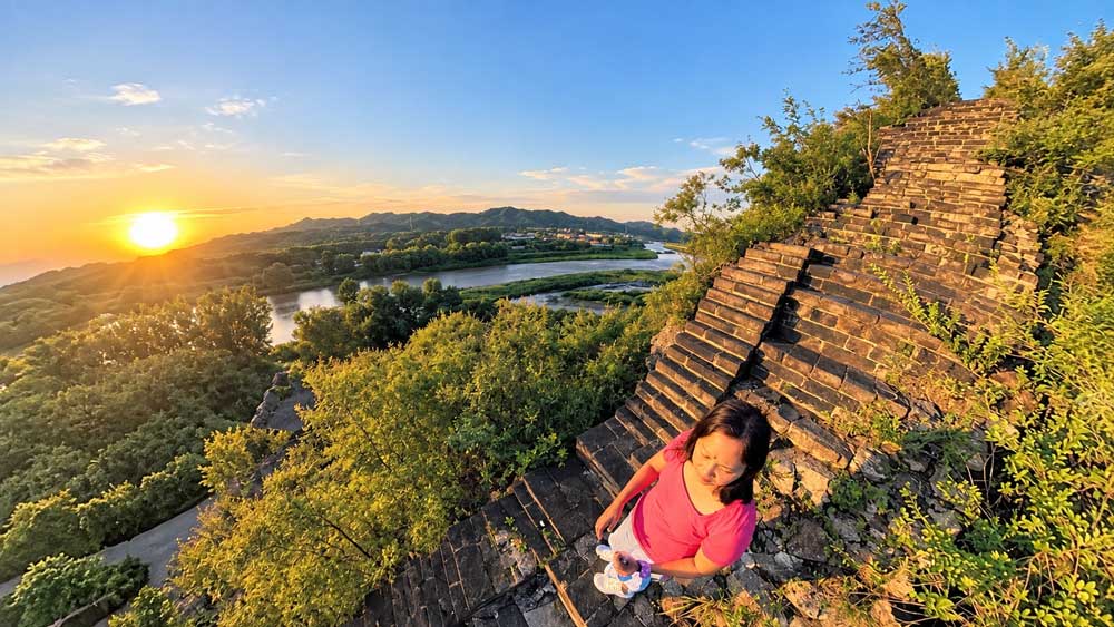 Sleeping On The Great Wall Of China: Inside A Watchtower River Below The Great Wall At Gubeikou In The Early Morning