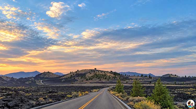 Craters Of The Moon National Monument: Things To Do And Visitor Guide Scenic Road Winding Through Volcanic Lava Fields At Craters Of The Moon National Monument.